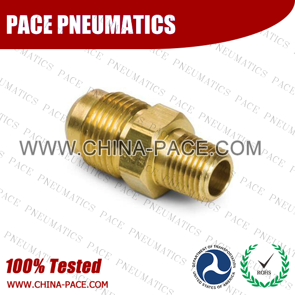 Male Adapter SAE 45°Flare Fittings, Brass Pipe Fittings, Brass Air Fittings, Brass SAE 45 Degree Flare Fittings